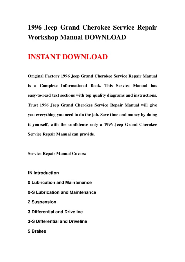 1995 jeep cherokee owners manual pdf